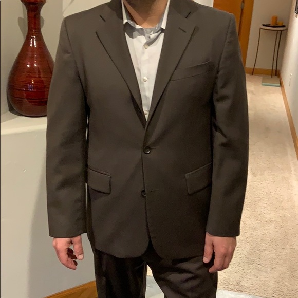 Banana Republic Brown suit jacket and pants - Picture 2 of 7